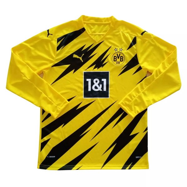 Thailande Maillot Football Borussia Dortmund Domicile ML 2020-21 Jaune
